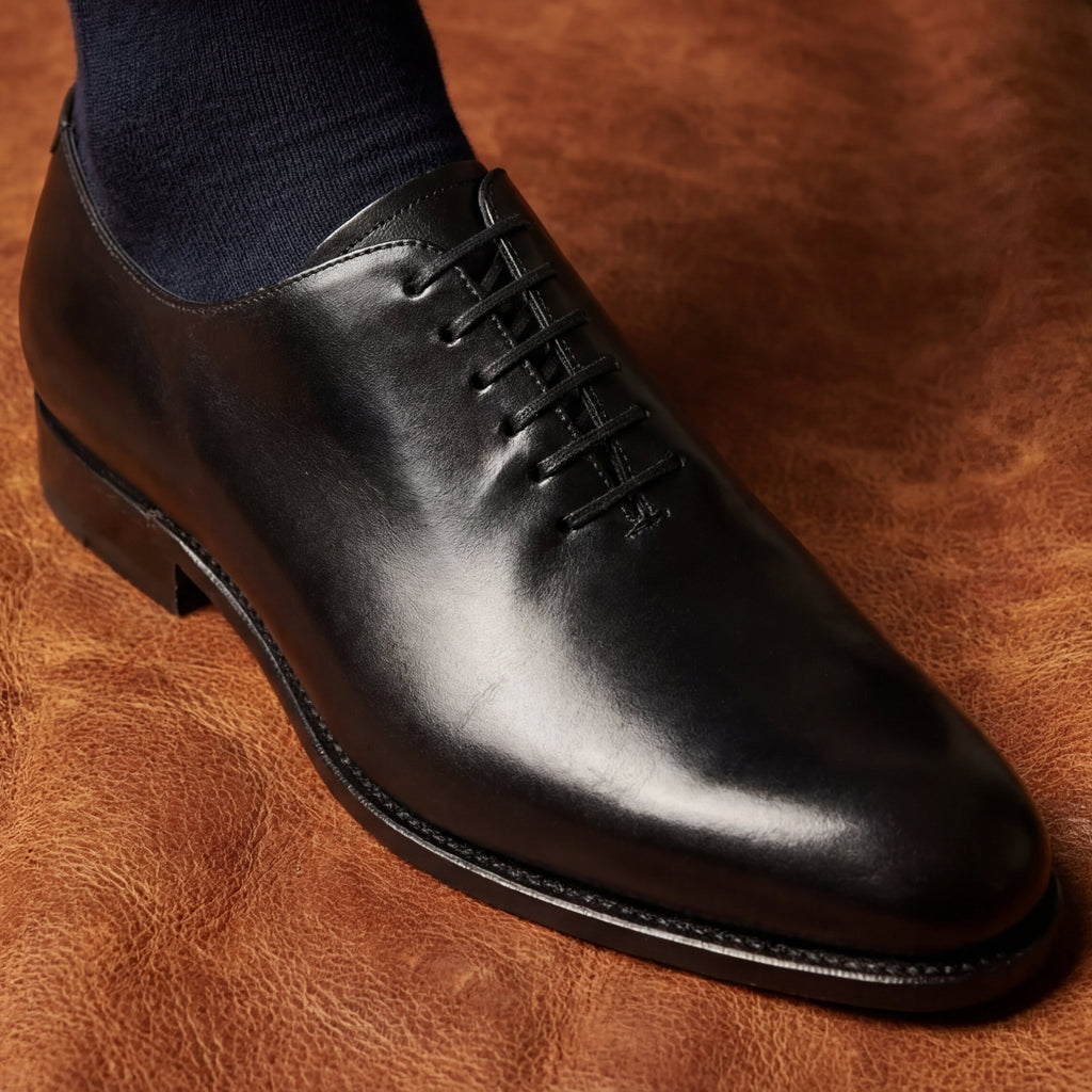 Black Wholecut Oxford GoodYear Welted