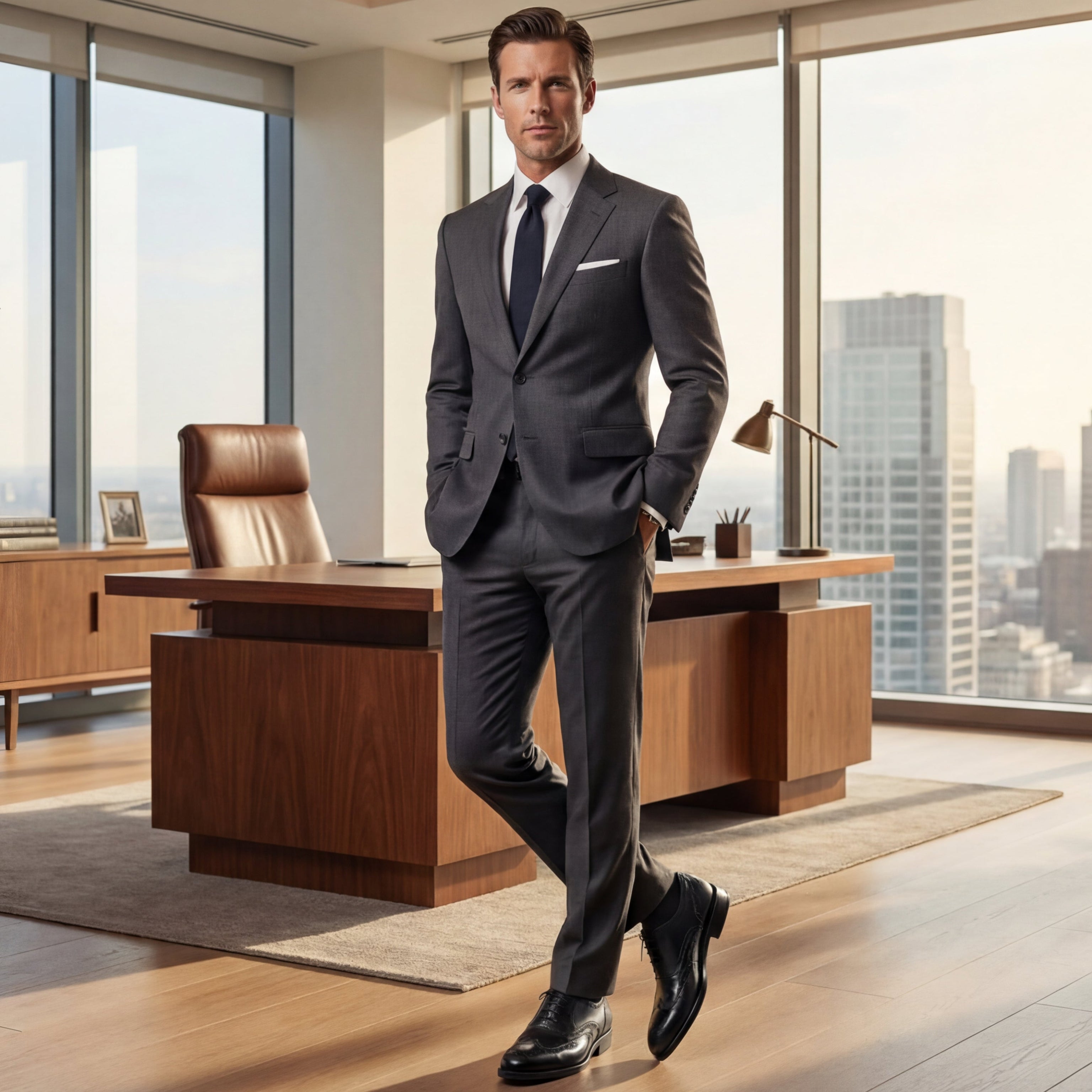 Black Oxford – Full Brogue GoodYear Welted