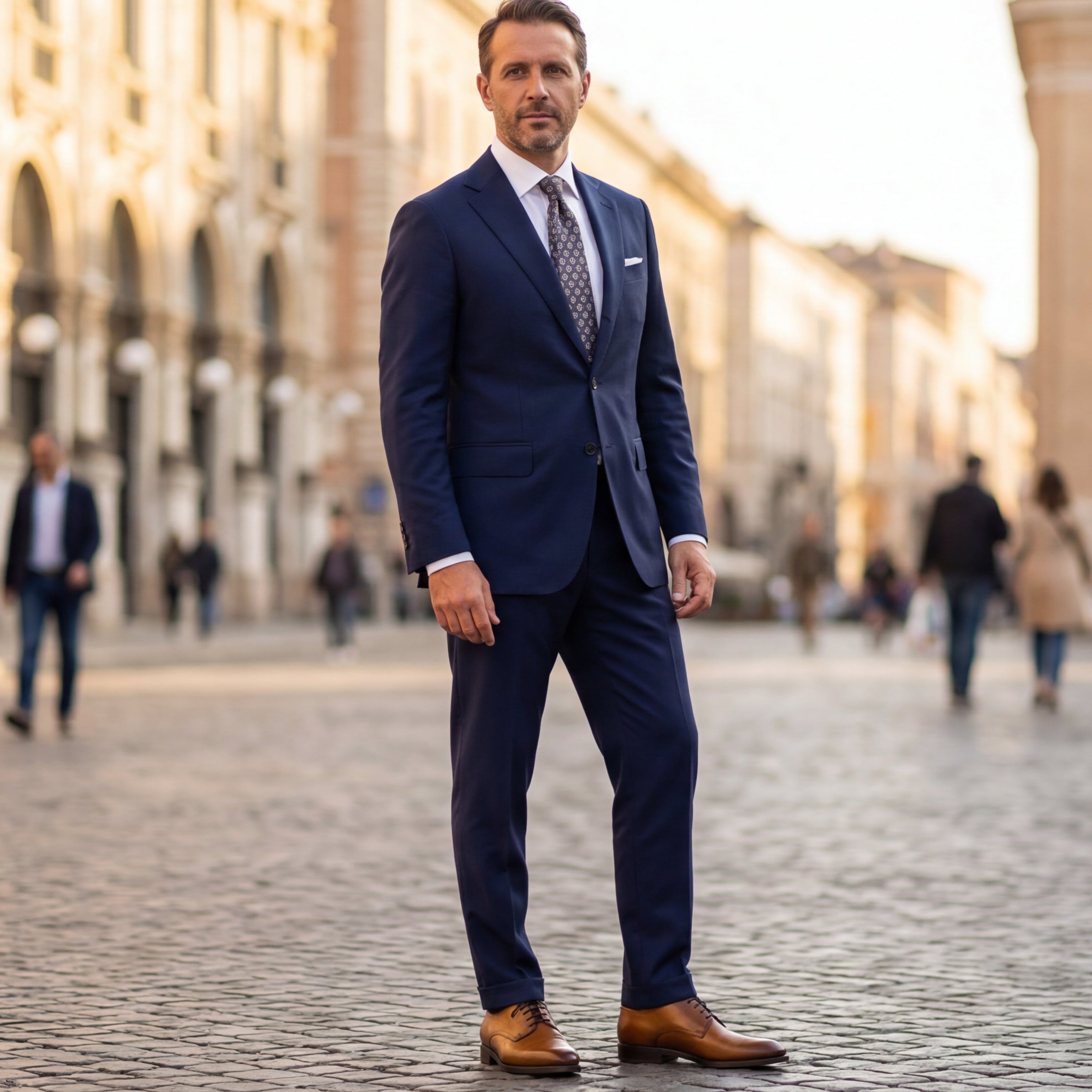 Tan Plain Derby GoodYear Welted