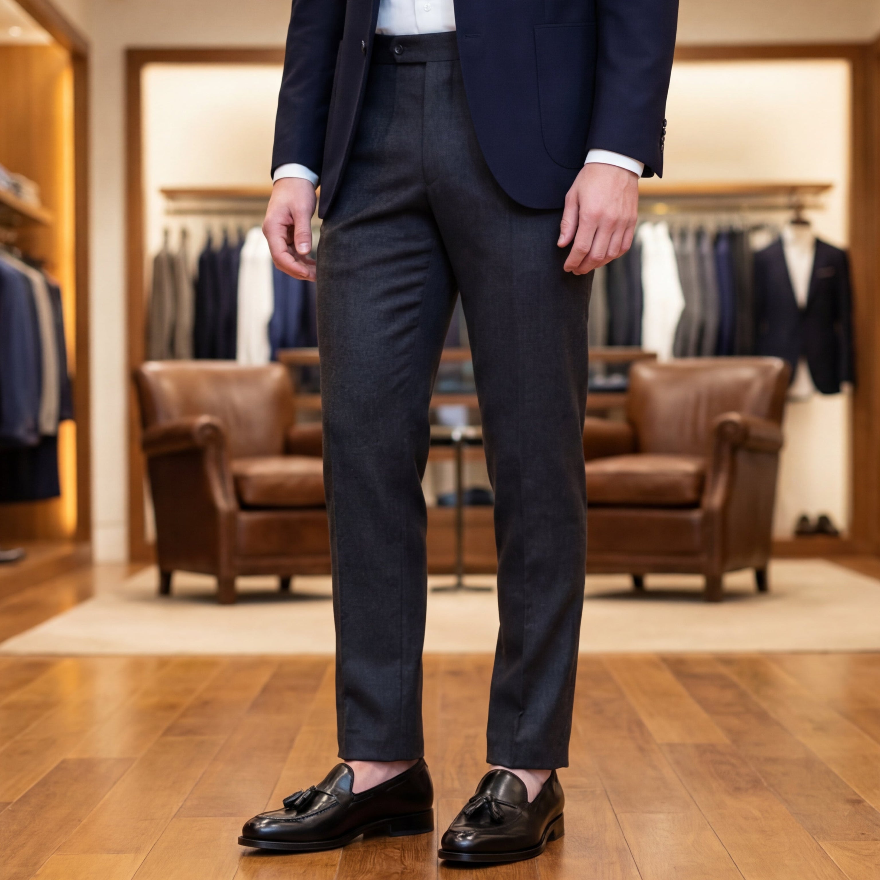 Black Leather Loafers GoodYear Welted