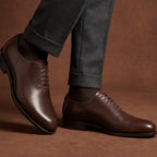Brown Wholecut Oxford GoodYear Welted