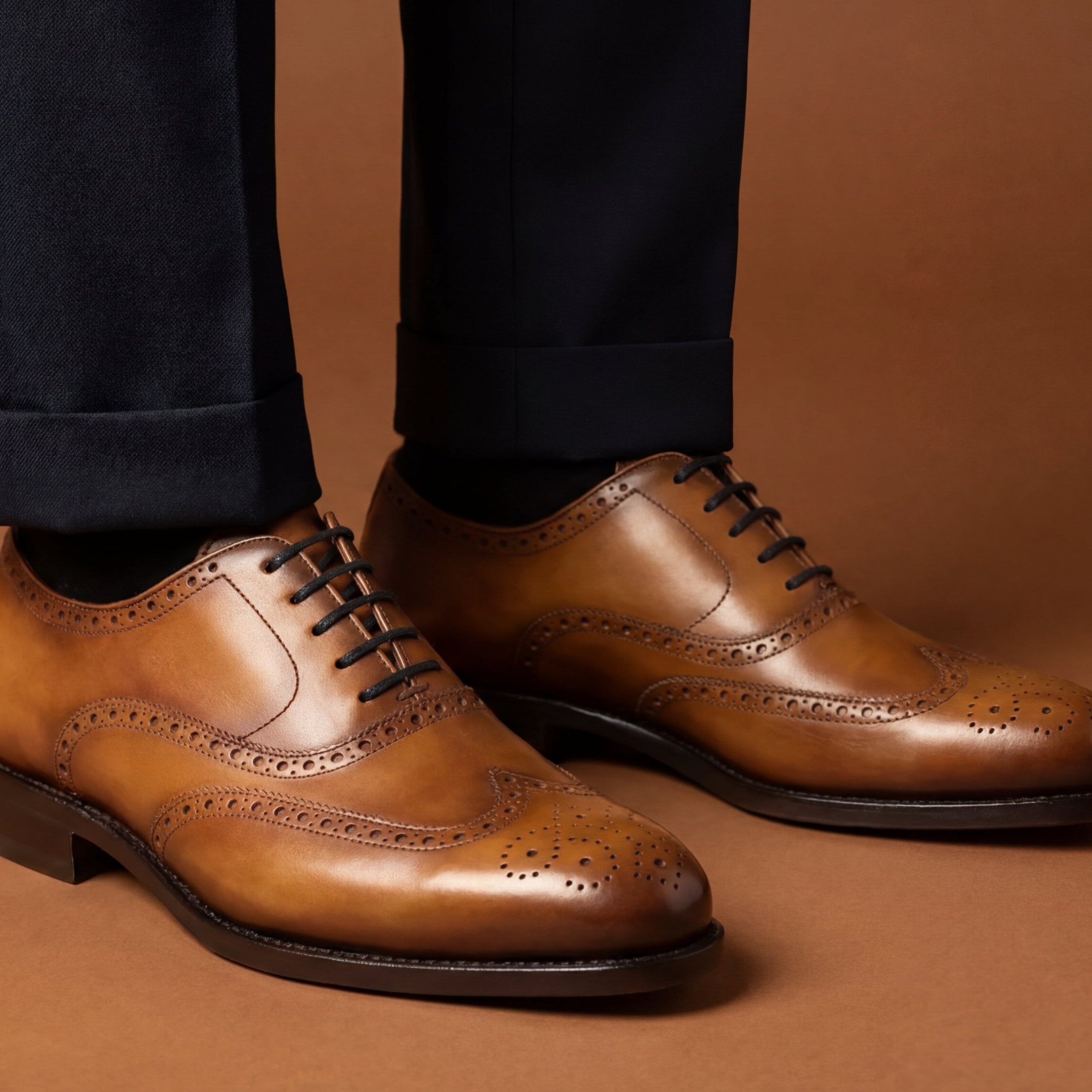 Tan Oxford – Full Brogue GoodYear Welted
