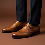 Tan Single Monk GoodYear Welted