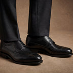 Black Longwing Blucher GoodYear Welted