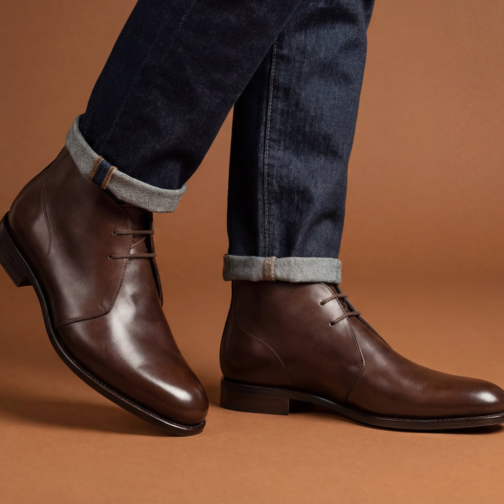 Brown Chukka Boots GoodYear Welted