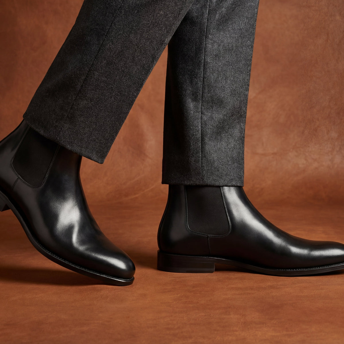 Black Chelsea Boots GoodYear Welted