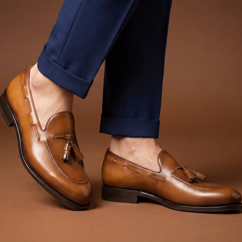 Tan Leather Loafers GoodYear Welted