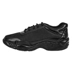Mens Black Leather Lace-Up Casual Shoes Low Ankle