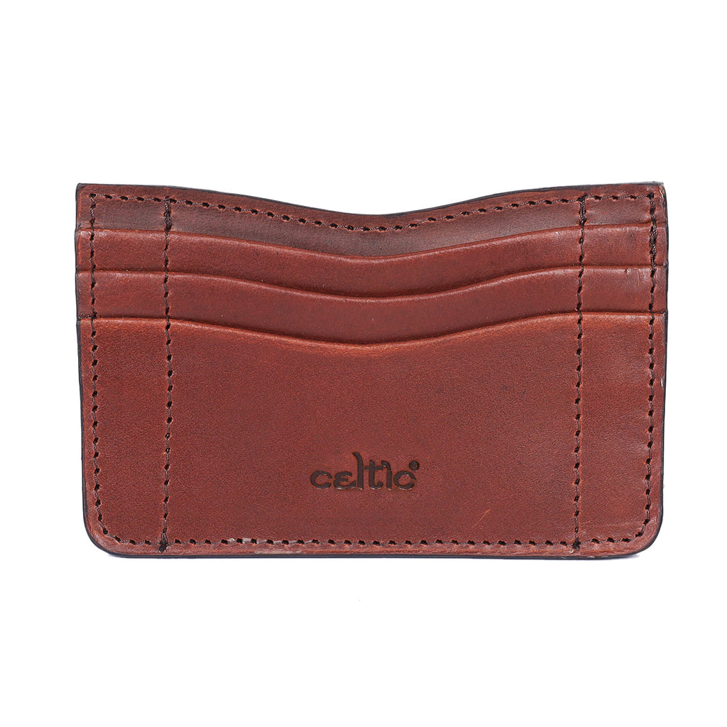 Elegant Brown Leather Card Holder: A Stylish Essential for Your Cards.ART:-LA-1463