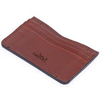 Elegant Brown Leather Card Holder: A Stylish Essential for Your Cards.ART:-LA-1463