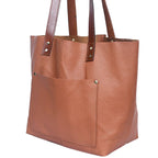 Premium Genuine Leather Minimalist Everyday Tote Bag