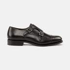 Black Double Monk GoodYear Welted