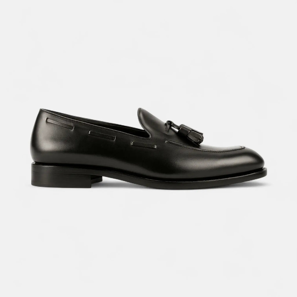 Black Leather Loafers GoodYear Welted