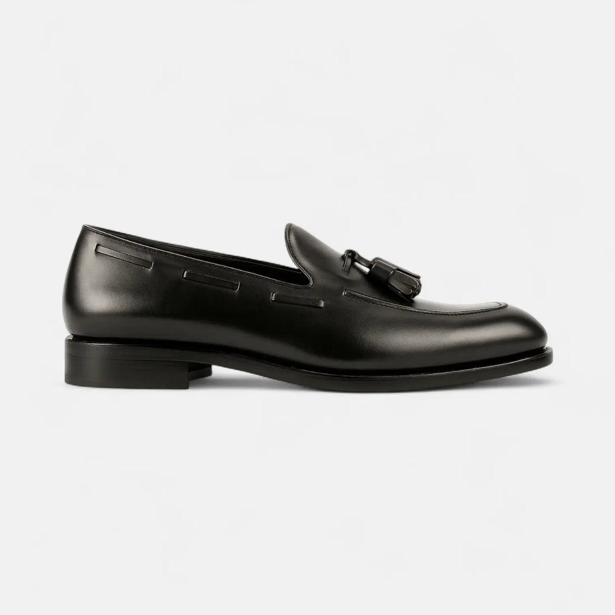 Black Leather Loafers GoodYear Welted