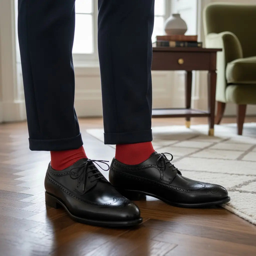 Black Longwing Blucher GoodYear Welted