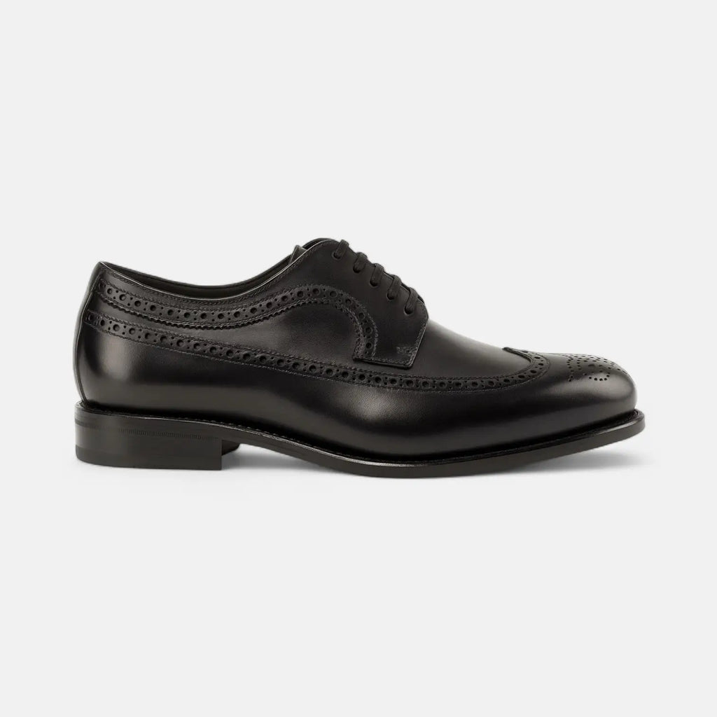Black Longwing Blucher GoodYear Welted