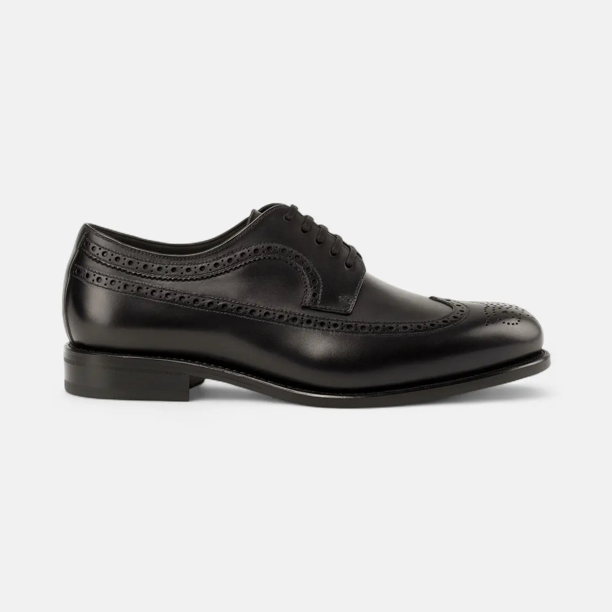 Black Longwing Blucher GoodYear Welted