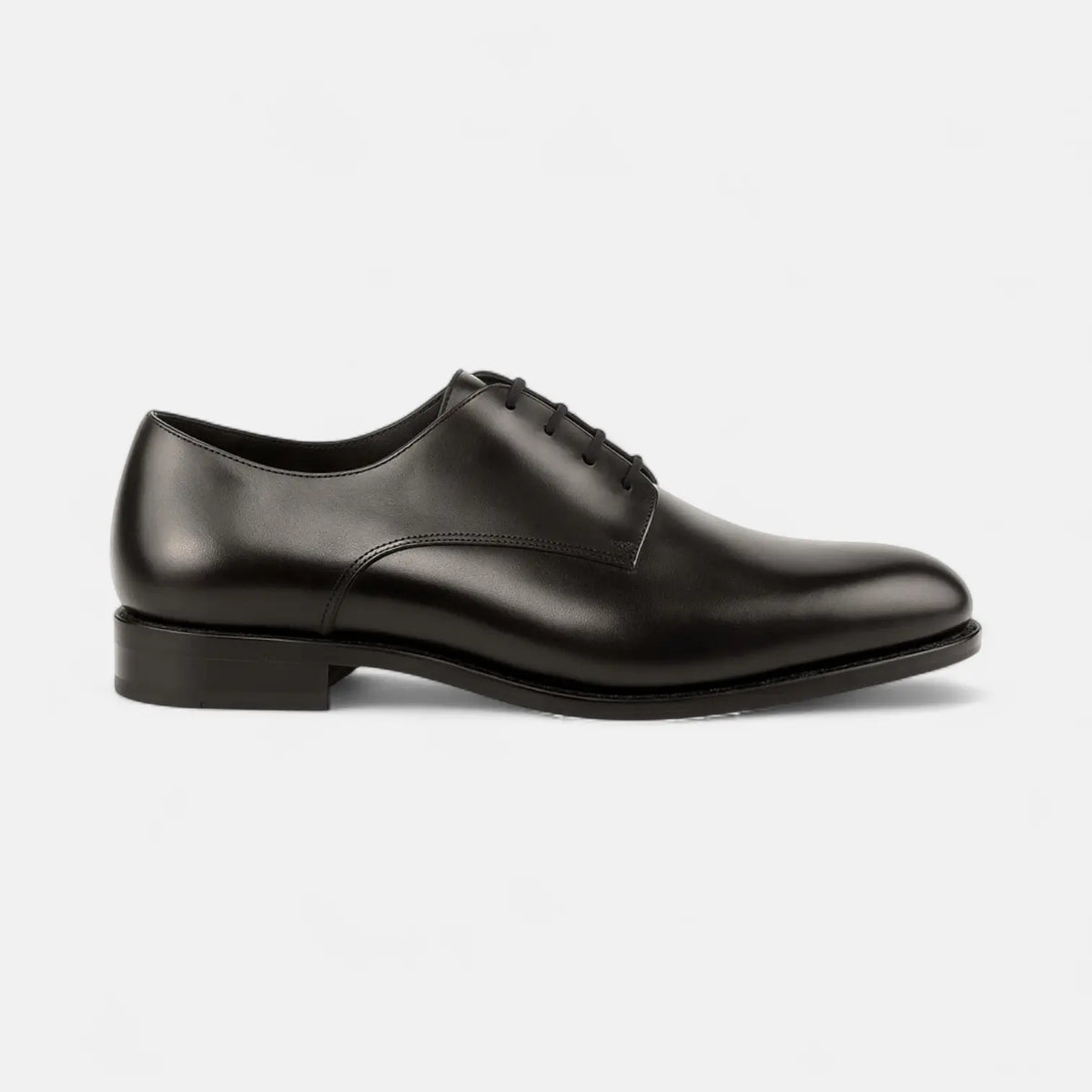 Black Plain Derby GoodYear Welted