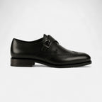 Black Single Monk GoodYear Welted