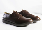 Men's Genuine Leather Blucher Shoes with TPR Comfort Sole