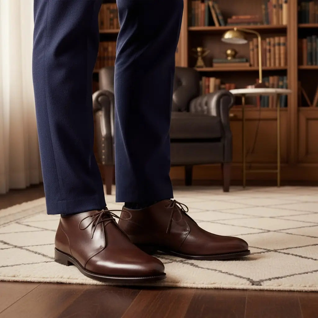 Brown Chukka Boots GoodYear Welted