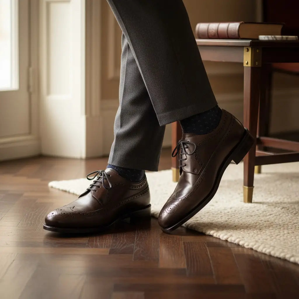 Brown Longwing Blucher GoodYear Welted