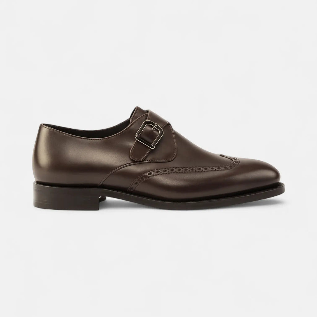 Brown Single Monk GoodYear Welted