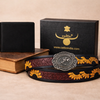 Premium Leather Wallet & Belt Combo Mens Luxury Gift Set