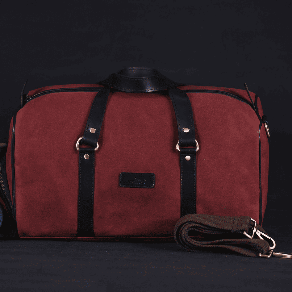 Premium Heavy-Duty Canvas Travel Duffel Bag with Shoe Compartment  Weekender & Gym Bag