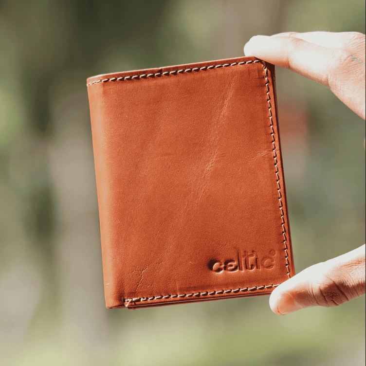 Premium Export Bifold Genuine Leather Wallet with ID Window & Multi Card Slots Slim & Stylish