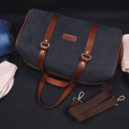 Premium Heavy-Duty Canvas Travel Duffel Bag with Shoe Compartment  Weekender & Gym Bag