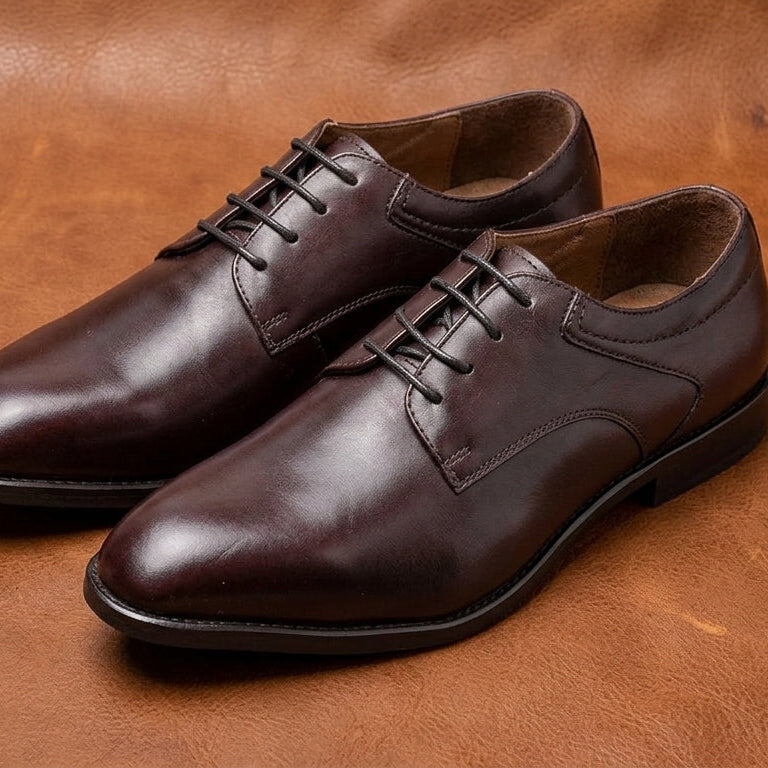 Men's Genuine Leather R.Z. Derby Shoes