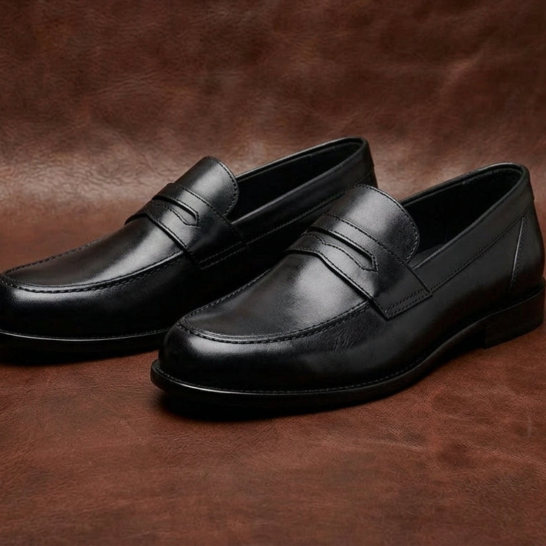 Men's Penny Lasted Genuine Leather Shoes Hand Crafted to perfection by renowned Artisans. Loafers/Slip On