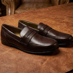 Penny Lasted Leather Slip-On Loafers