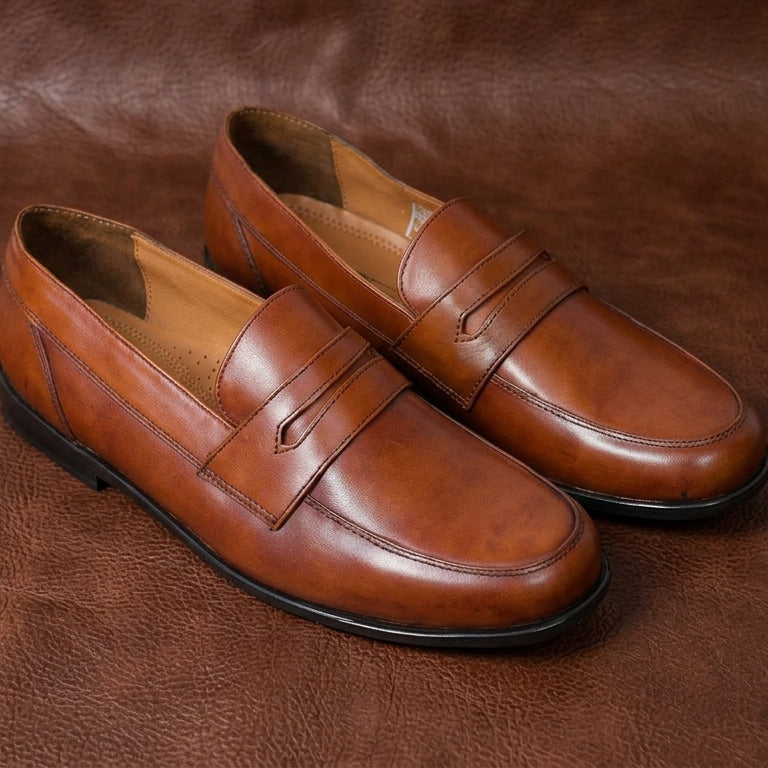 Men’s Leather Slip-On Loafers