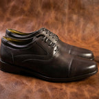 Captoe Milano Leather Derby Shoes | Handcrafted Formal Leather Footwear for Men