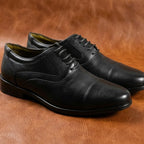 Captoe Milano Leather Derby Shoes | Handcrafted Formal Leather Footwear for Men