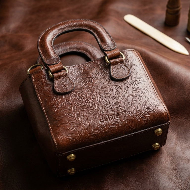 Premium Leather Designer Sling Bag Stylish & Functional for Everyday Use.BG-1619 E Brown