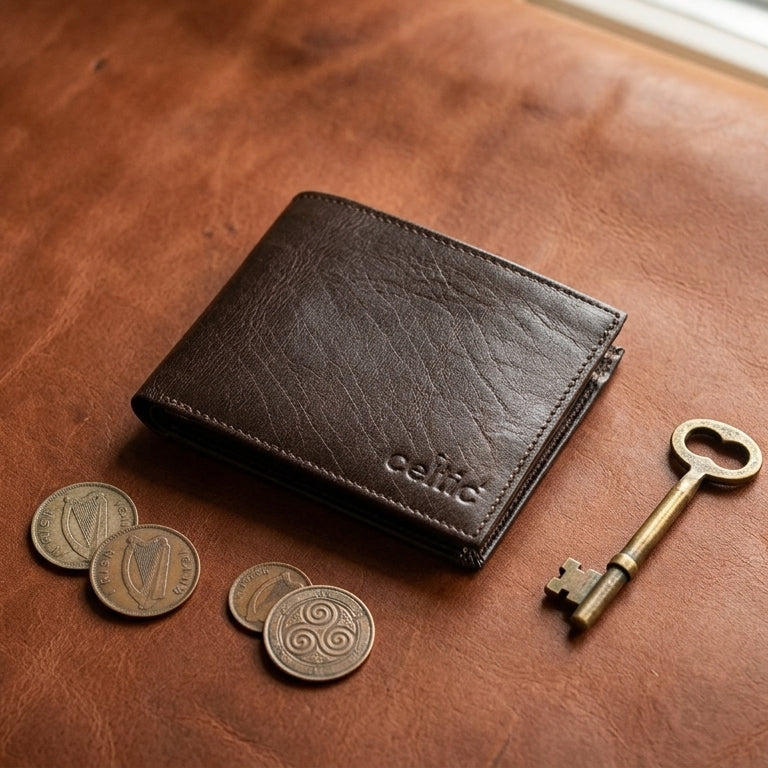 Vintage Brown Genuine Leather Card Holder Wallet – Slim & Stylish