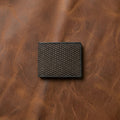 Webbing Genuine Leather Bi-Fold Wallet – Black