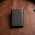 Premium Vintage Leather Trifold Wallet | Stylish Slim Card Holder for Men with Multiple Slots