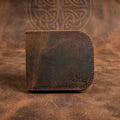 Dual tone Genuine Leather Slim Bi-Fold Wallet