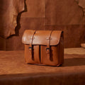 Premium Leather DSLR Camera Bag with Adjustable Strap & Padded Compartments