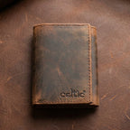 Premium Vintage Tri-Fold Genuine Leather Wallet | Export Quality | Multi-Card & ID Holder