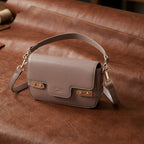 Mauve Flap Crossbody Shoulder Bag
