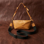 Premium Leather Hobo Shoulder Bag with Adjustable Strap, Zip Closure & Inner Pockets
