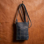 Minimal Crossbody Phone Pouch with Strap & Secure Zip Closure