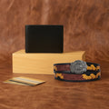 Premium Leather Wallet & Belt Combo Mens Luxury Gift Set