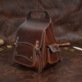 Handcrafted Full-Grain Leather Vintage Backpack with Adjustable Straps Unisex Travel & Outdoor Bag