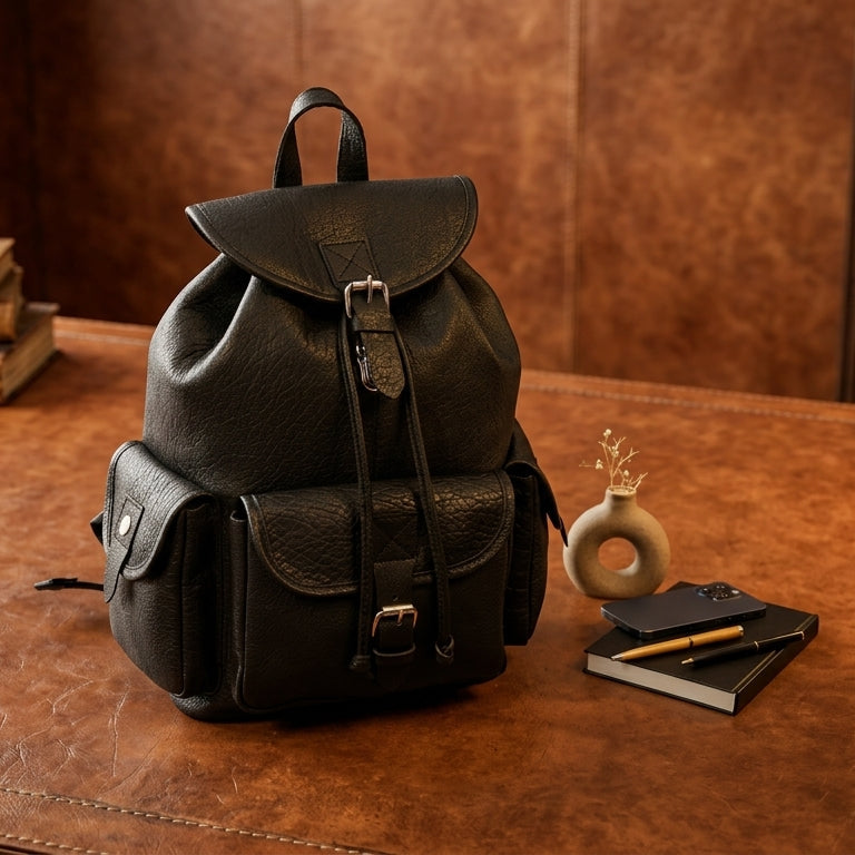 Black Leather Backpack: Timeless Style and Versatility